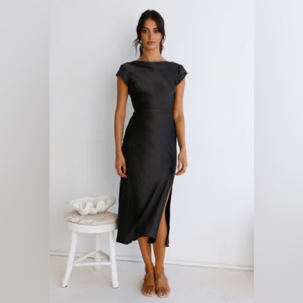 One Last Song Maxi Dress Black, Fortunate One, Size S